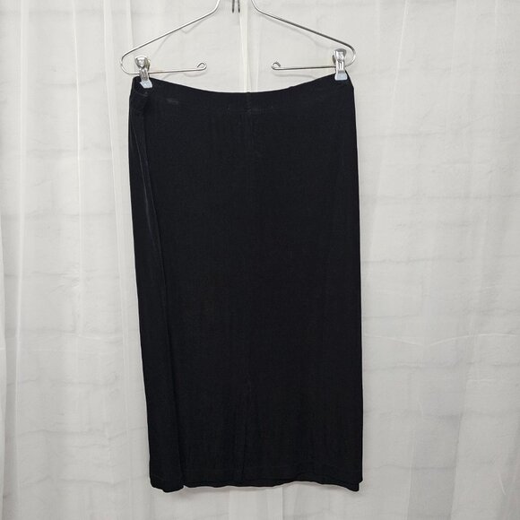Vintage Kiara Skirt Black Liquid Knit Goth Minimalist Whimsigoth 1X - Picture 3 of 8